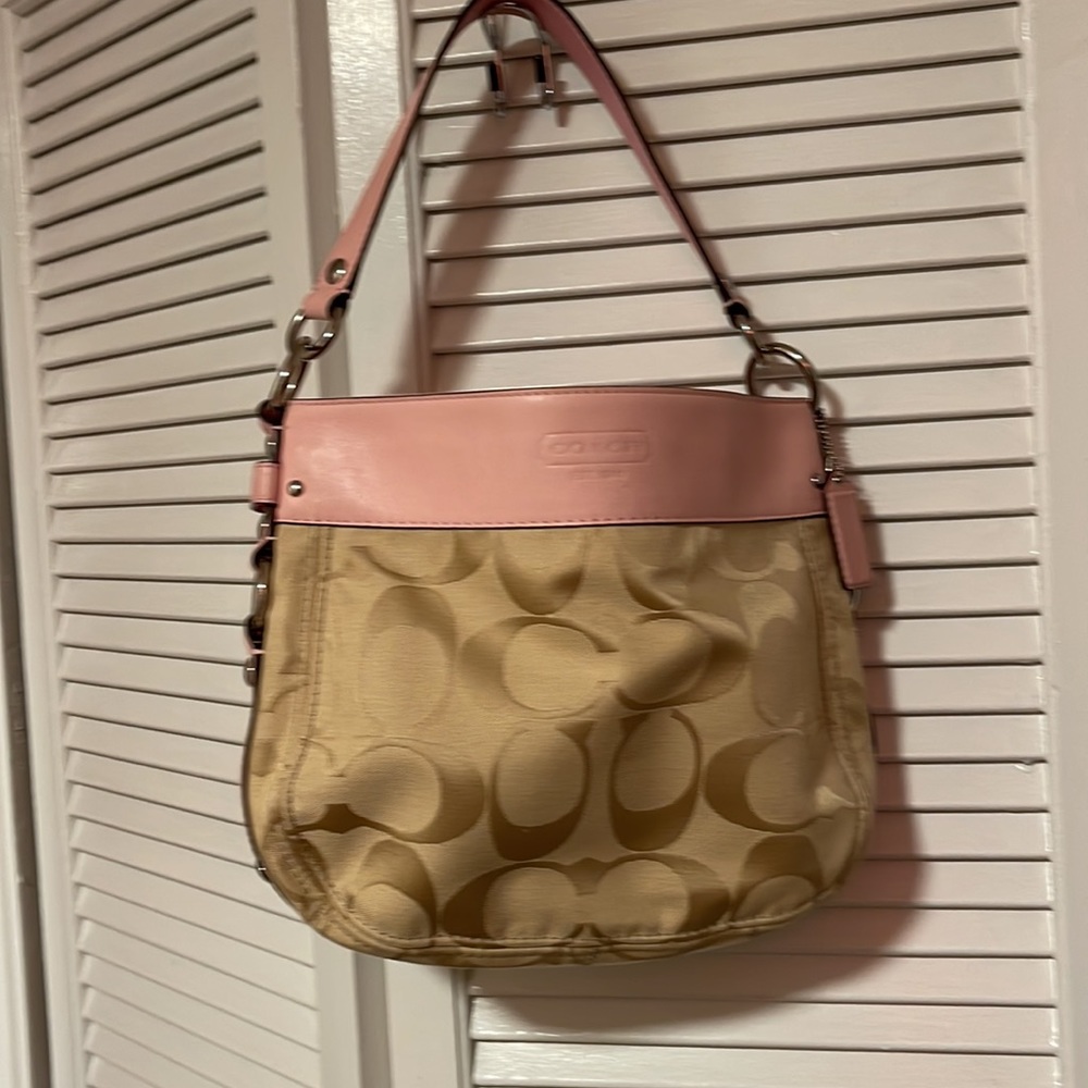 Coach Zoe Signature Canvas/Leather Shoulder Bag - Picture 2 of 8